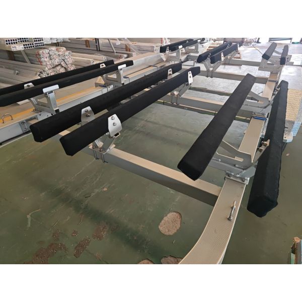 2 Inch Ball Hitch Lightweight Aluminium Boat Trailer with LED Waterproof Lights for Marine Use