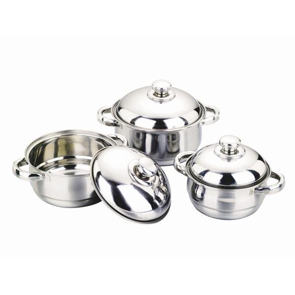cone-shape 3/4pcs cookware set / cooking pot