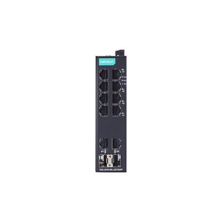 Portable Moxa EDS-2010-ML  Series switch 8+2G-port Gigabit unmanaged Ethernet switches