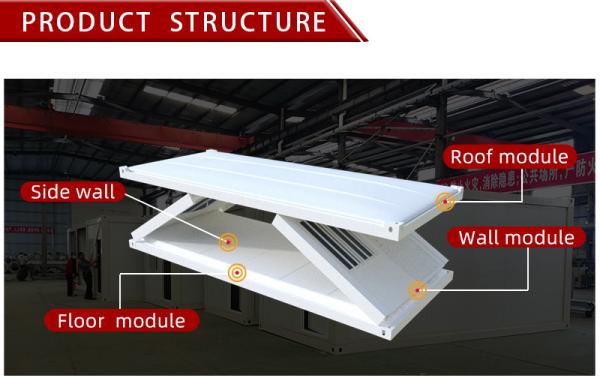 Modern Design Flat pack Container House with After-sale Service Online technical support