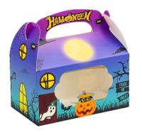 Caja de color de papel de embalaje de Halloween personalizada Caja de caramelos Caja de juguetes Logotipo de fiesta navideña
