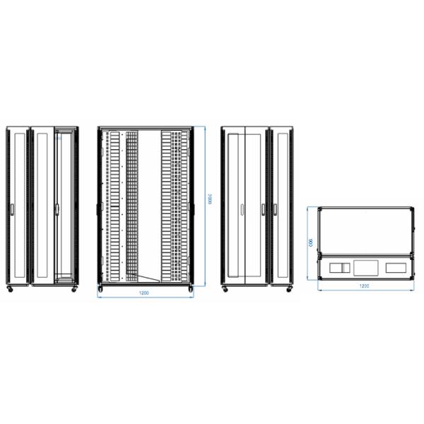 IDC01 server cabinet2 Date Center , IDC Server Rack 42/47U Cabinet , from China Manufacturer - Zion Communiation