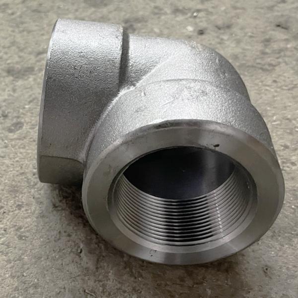 90° Elbow DN25 CL3000 With Internal Thread Socket Welding Forged High Pressure Pipe Fittings