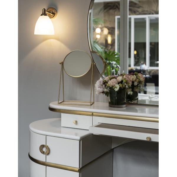 Mirrored Makeup Vanity Desk Dressing Table Chair Set ODM