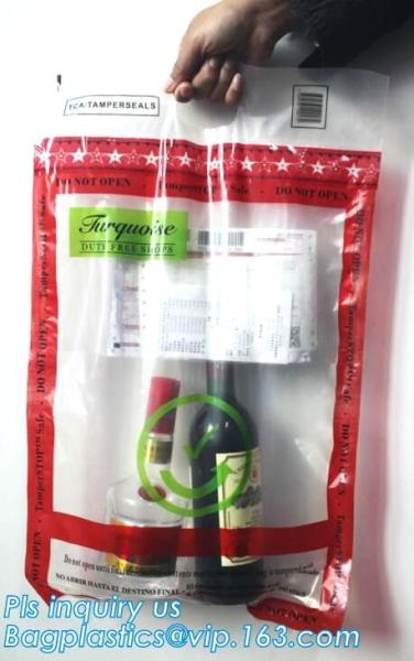 ICAO Duty Free Packaging, STEBs Bags, Custom Airport Store, Retail Shop Security Bags, Tamper Evident Proof
