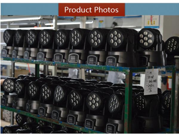 RGBW Source 7x8w LED Stage Light Four In One Mini Moving Head