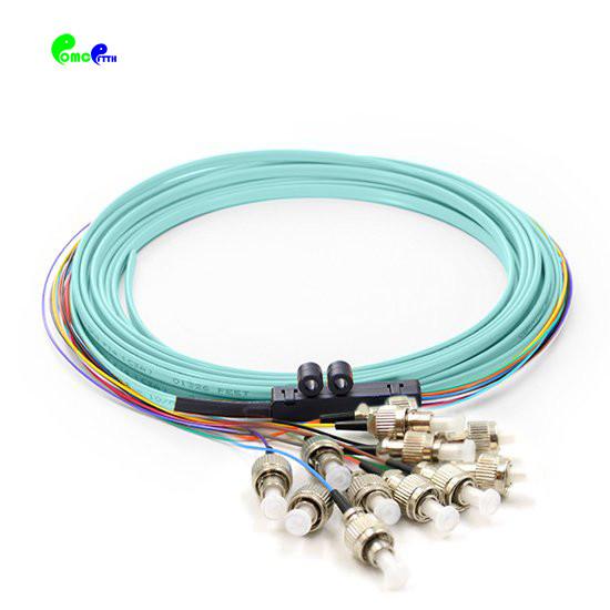 12F FC APC G657A1 Single Mode Fiber Pigtails Fanout 0.9mm Tails IEM Grade B