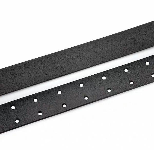 2.8cm Women's Fashion Leather Belts Square Double Pins Buckle Metal Loop