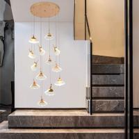 5W restaurante nórdico Crystal Pendant Light Vintage Style