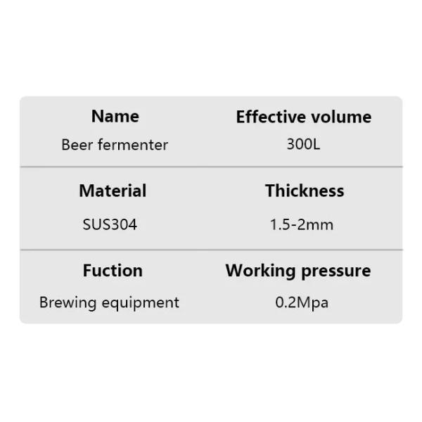 304 Mash Tun Brew 300L Stainless Steel Tank For Beer