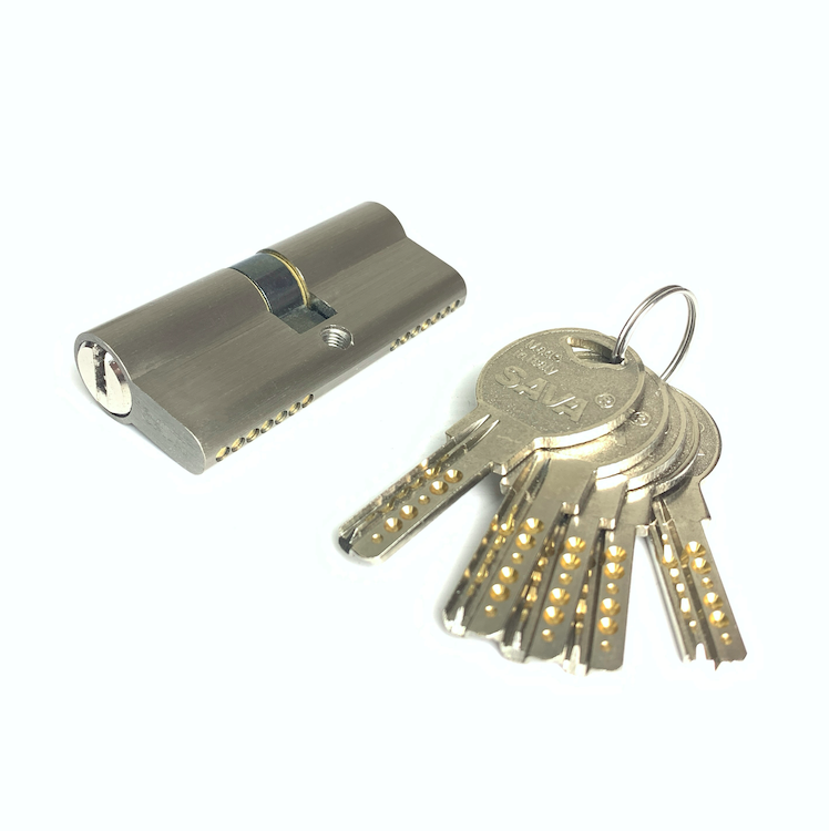 Zinc Alloy Cylinder Lock Silver 70mm Barrel Lock Custom Size
