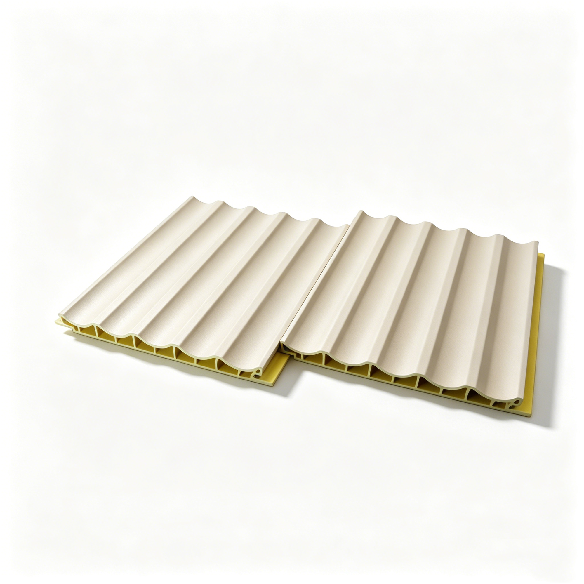 Class B1 Inner Arc PVC Fluted Wall Panels 150x12.5mm Fire Retardant Grooved Cladding for Hotel Lobby Spaces