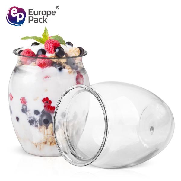Hot-sale food grade clear PET  pudding cup disposable jelly cup ,plastic dessert cups  ice cream cups