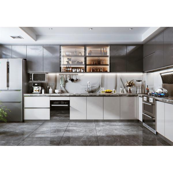 Modern Luxury Interior Furniture Flat Pack Design Cupboard Kitchen Cabinets
