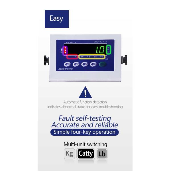 Blue All-Metal Industrial Scale with High Accuracy and Customizable Options 50cm*60cm