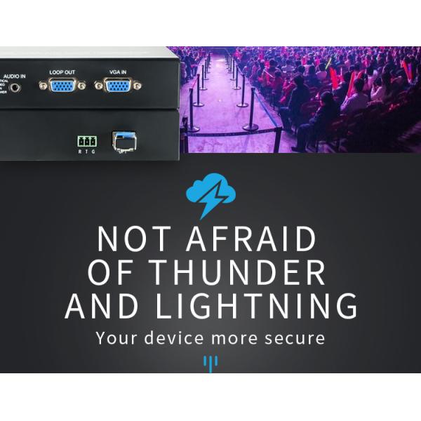 FTTN SQ-VGA02 VGA Fiber Optic Digital Video Terminal Long Distance Transmission Anti-Interference