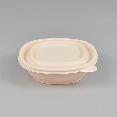 1200ML 145*145*45mm Biodegradable Takeaway Boxes 6 Compartment Disposable Food Tray