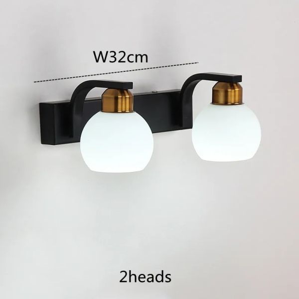 Crystal Bathroom Black Chrome Vanity wall Light Stainless Steel  Over Mirror Lights(WH-MR-90)