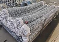 Tissu enduit de barrière de maillon de chaîne de PVC de noir commercial pour la barrière de sports d'école