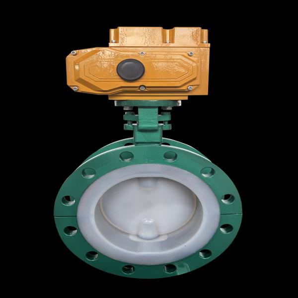 11/2 20in  WCB  Stainless Steel Electric High-performance Fluoridated Coating Flanged butterfly Valve & On/Off & Customization