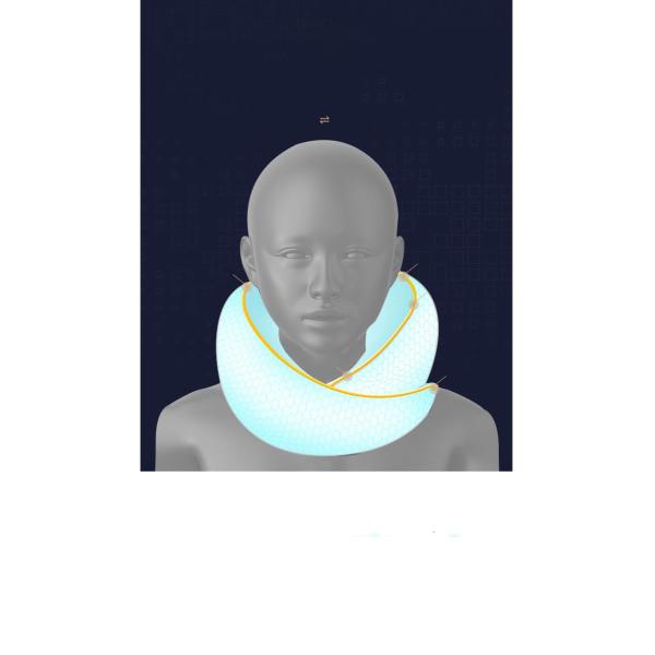 Customized U-Shape Memory Foam Travel Neck Pillow with Convenient Portable Design