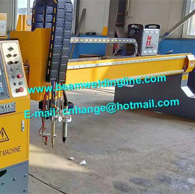 CNC Gantry Crane Plasma Flame Cutting Machine , MEtal Sheet Plasma Cutting Machine