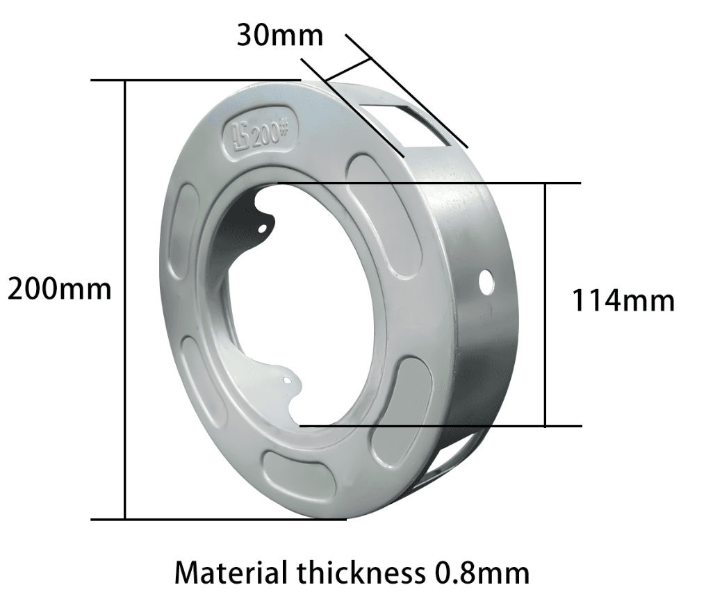 Customizable Drum Flywheel Disc High Strength For Roller Shutter Roll Up Door