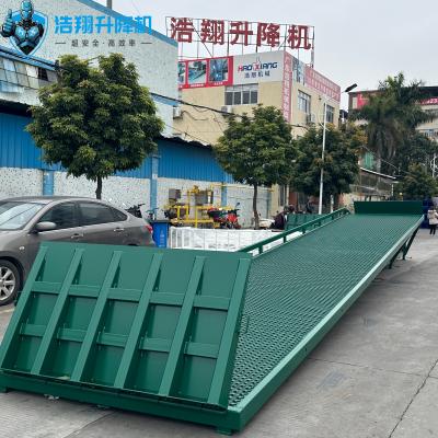 20T-12M Customized Green Loading And Unloading Goods Hydraulic Dock Ramp Product Details