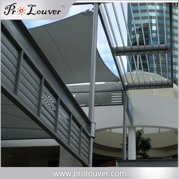 Exterior Aerofoil Aluminum Airfoil Louvers Sun Control Horizontal louver For Building facades