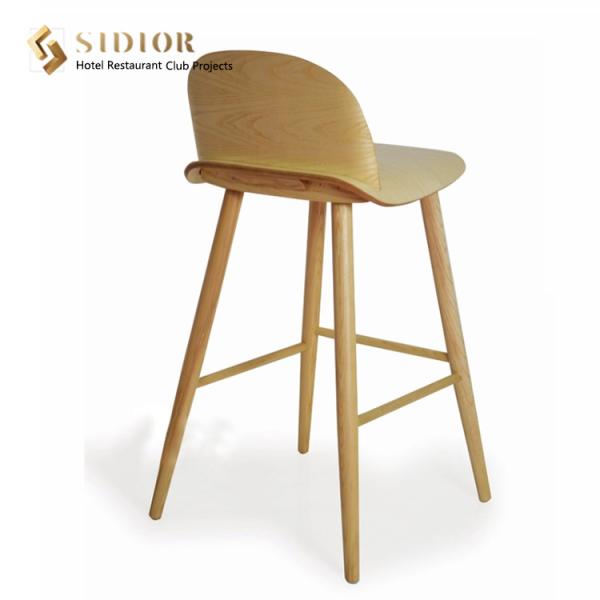 Hotel Bar Chair, Club Bar Stool, Restaurant High Chair, Stool Chair, Solid Wood Finished