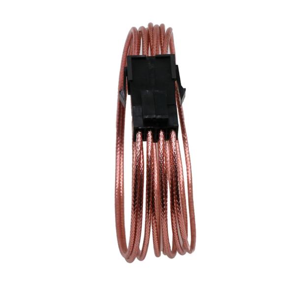 Single Bright braided cable  8 Pin to 8 (4+4 ) Pin EPS/CPU Power Supply Extension Cable 30CM