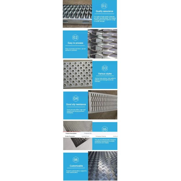 Non Slip Steel Grating Walkway Safety Steel Grip Strut Grating