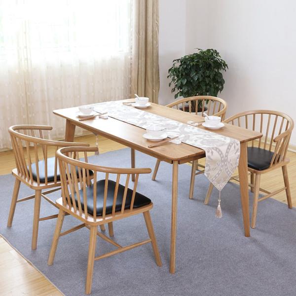 Leather and Solid Wood Chairs For Dining Room / Living Room Customized