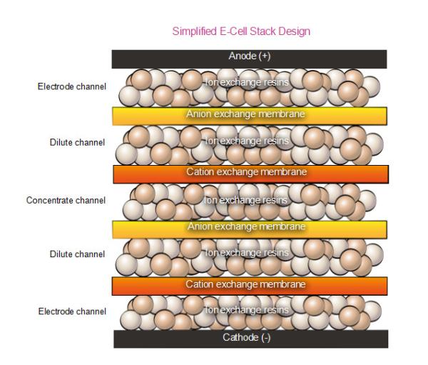 ベオリアプレミアムEDIスタックモジュール:混合床イオン交換技術 超純水における新たな基準を設定