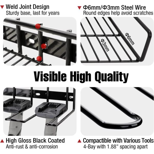 Специализированные электроинструменты Организатор Практичность и удобство в стенной полке