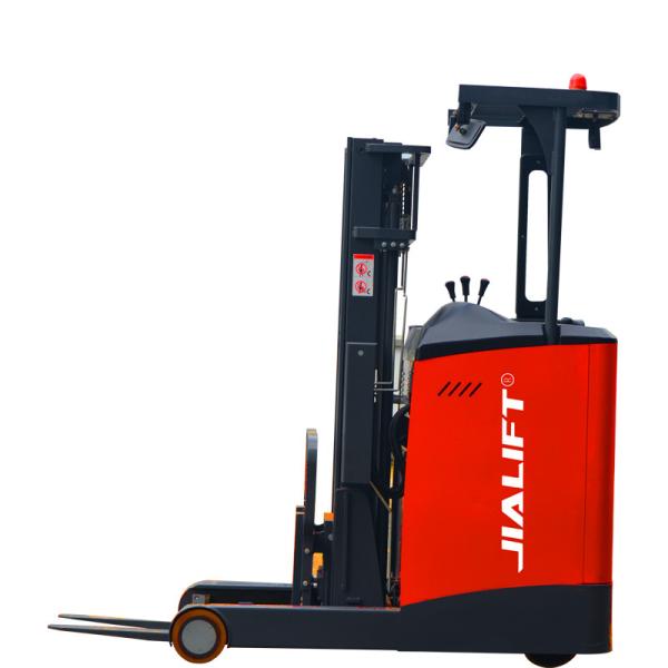 Walkie Electric Reach Truck 1500kg Altura de elevação 3000mm Reach Forklift 3kw