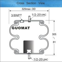 2 ensemble de ressorts pneumatiques alambiqués Firestone W01-358-7183 Contitech FD 330-22 471 3/8NPT Nettoyeurs de rue