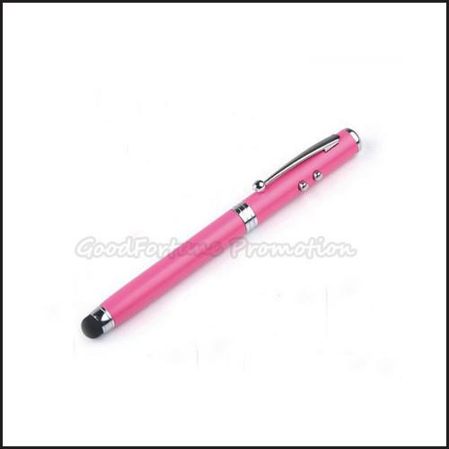 High Accuracy Promotional Stylus Pen Smooth Writing With Laser And Torch