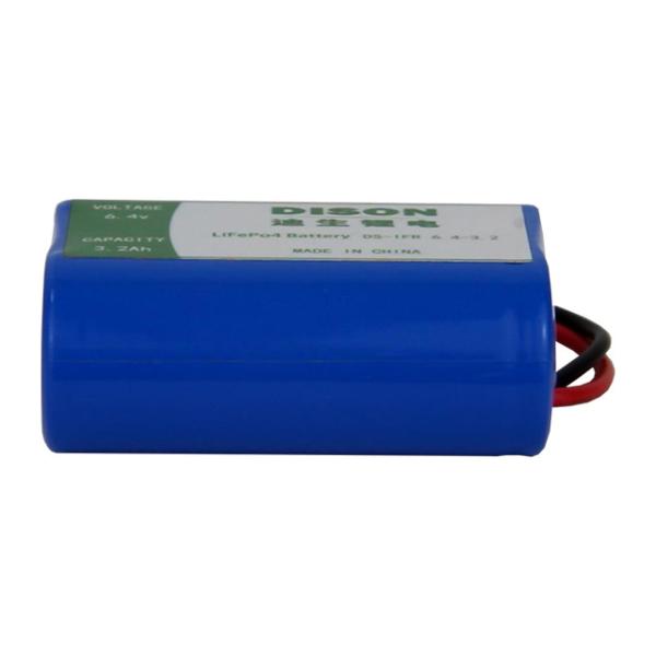 Éclairage d'urgence Bonne sécurité Haute basse température 6,4v 3,0Ah LiFePo4 batterie au lithium avec protection individuelle PTC