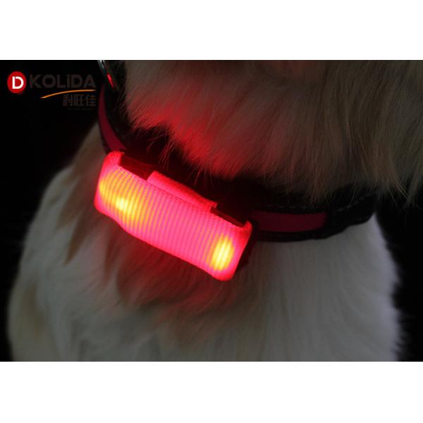 Orange Weather Resistant Dog Collar Safety Light LED Attacher Cover