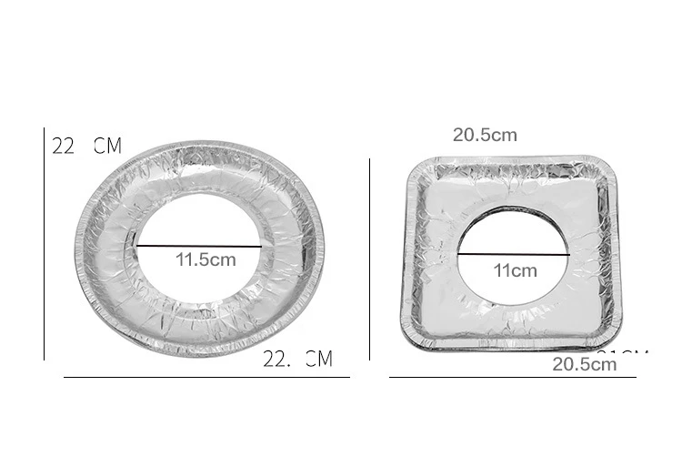 Trivets Kitchen Accessories 10Pcs Aluminum Foil Cleaning Pad Covers for Gas Oven and Stove