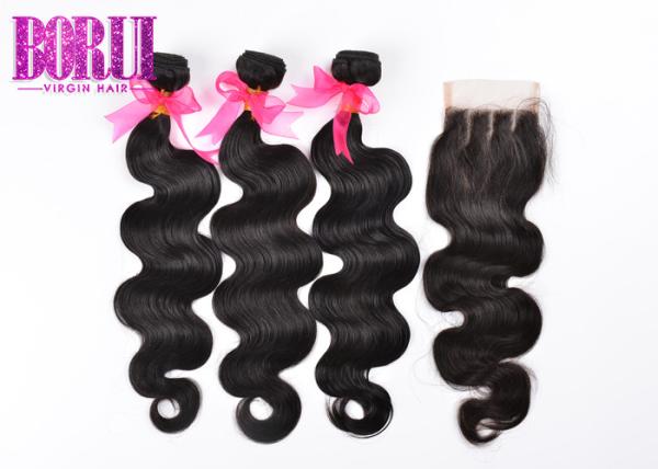 A cutícula malaia cambojana do cabelo humano alinhou estoque do cabelo de 10A 12Ao grande