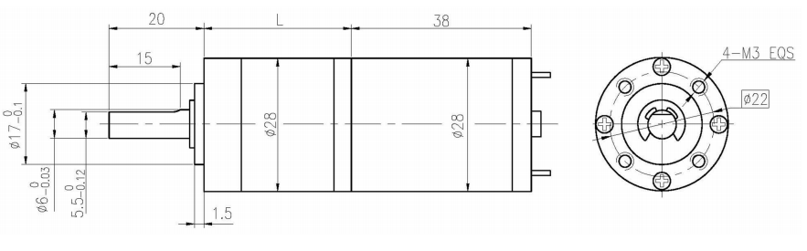 Мотора планетарной шестерни DC OD28mm вращающий момент низкий Rpm 20RPM 35RPM реверзибельного безщеточного высокий