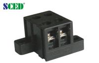 9.50mm Screw Barrier 2 Poles Panel Mount Terminal Block Electrical 300V 20A