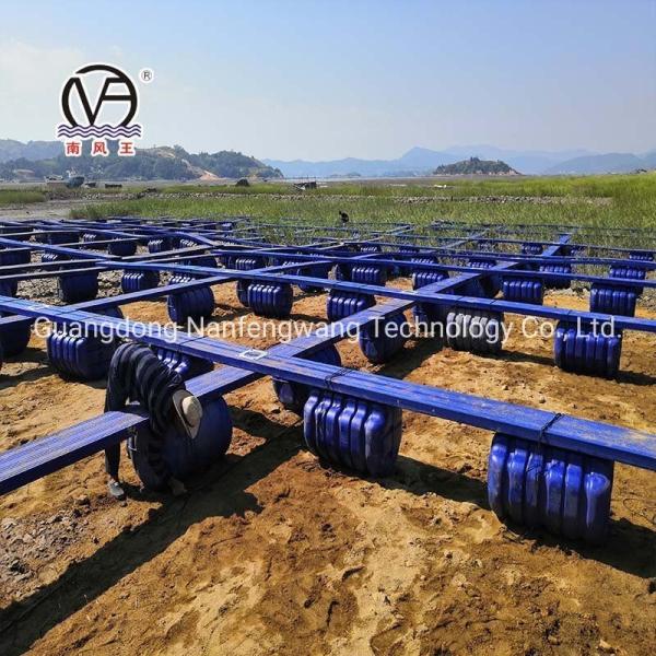 10m 60m Diámetro cuadrado HDPE Plástico Modular Pontoon Cage Culture para la acuicultura