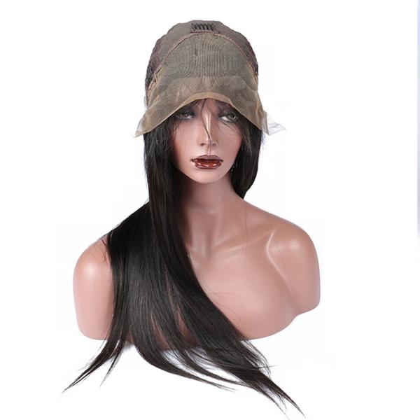 Brazilian Straight Lace Front Human Hair Wigs Bleach Knots And Baby Hair