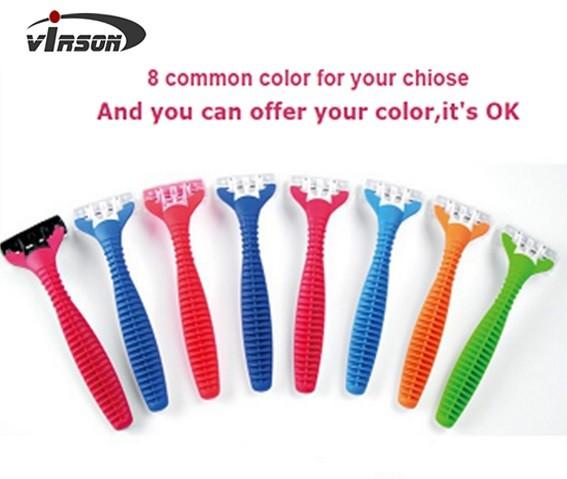 Professional Manufacturer High Quality Triple Blade Disposable Razor for Women Shaving