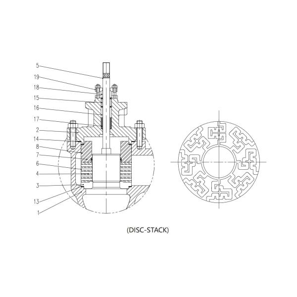 Three Way High Pressure Cage Type Control Valve 1'' 1.5'' 2'' 2.5'' 3'' 4'' 5''