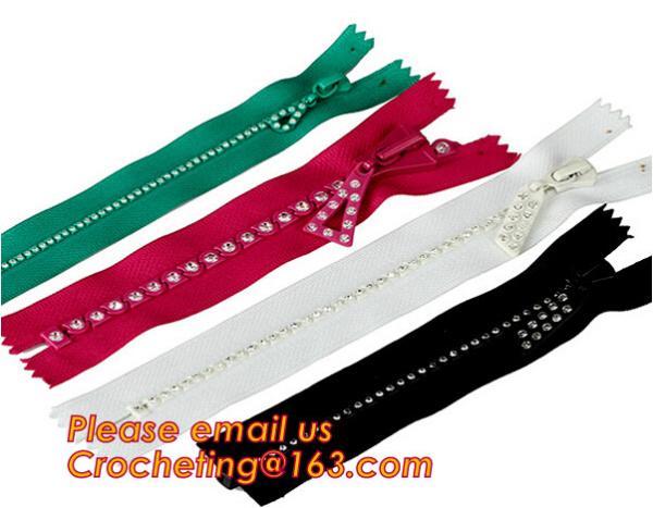 pin box open ended one way garment zipper in metal brass material with black nickel