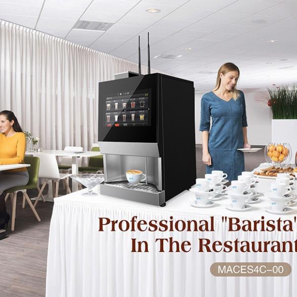 Máquina automática de venda automática de café em aço inoxidável 304 220VAC